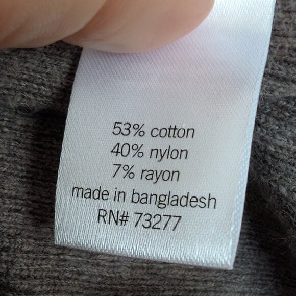 Sonoma Women's Open Front Cardigan w/Pockets in Heathered Mocha Size XL in EUC - Picture 6 of 8